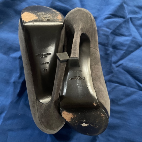 Yves Saint Laurent size 37 gray shoes very beautiful - Picture 5 of 6